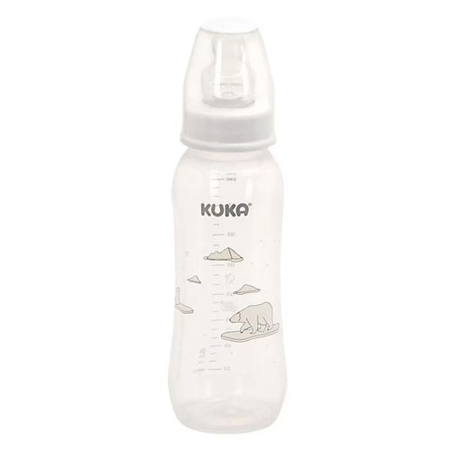 Mamadeira Natural Color 250ml Branca Kuka