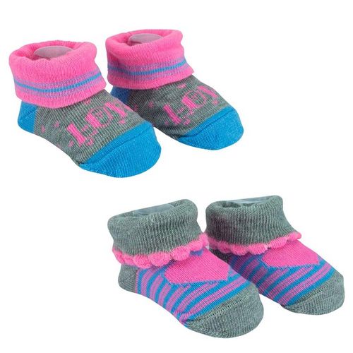Kit De Meias Com 2 Pares RN Feminina Love Pimpolho