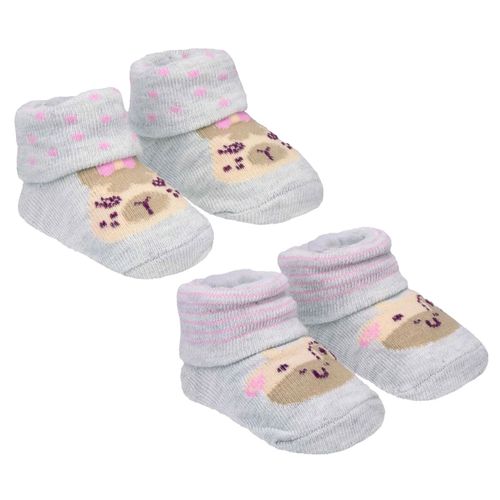 Kit De Meias Com 2 Pares RN Feminina Vaca E Lhama Pimpolho