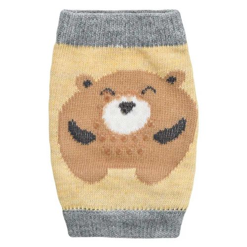 Joelheira Infantil Masculina Bege Urso 6-12 Meses Pimpolho
