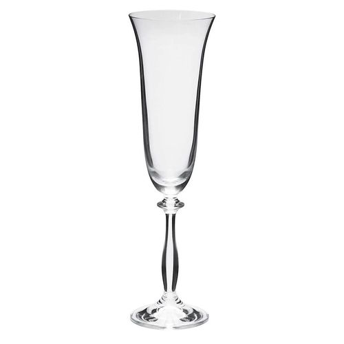 Jogo De 6 Taças Champanhe Cristal Ecológico 190ml A24,5cm Full Fit