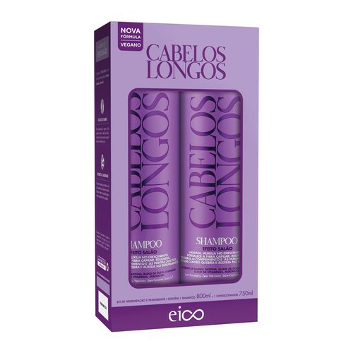 Kit Cabelos Longos Shampoo 800ml E Condicionador 750ml Eico