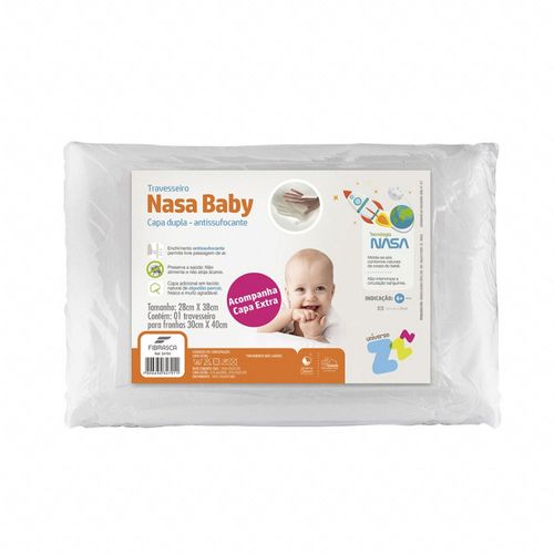 Travesseiro Nasa Baby Capa Dupla Fibrasca