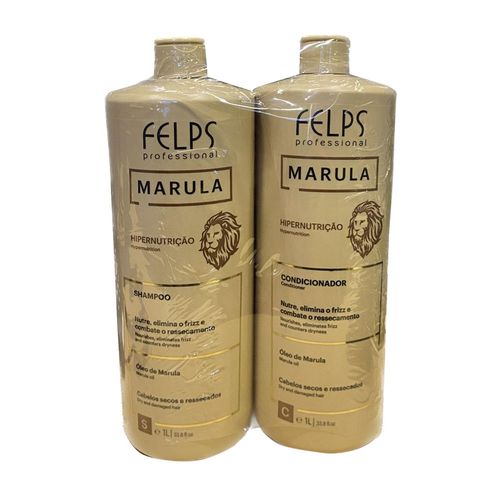 Kit Shampoo E Condicionador Marula 1 Litro Felps