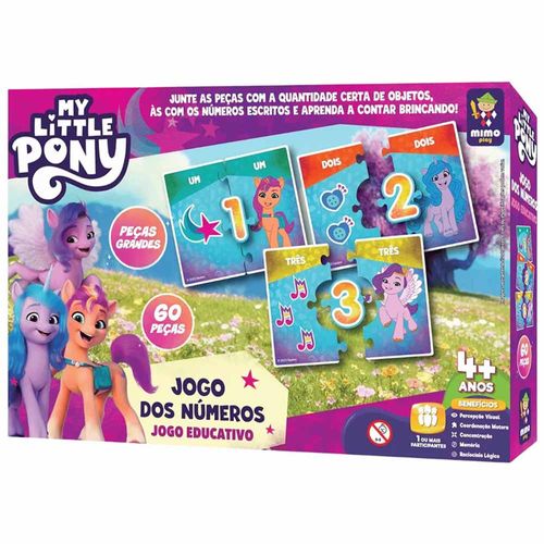 Jogo Educativo Dos Números My Little Pony Mimo Play