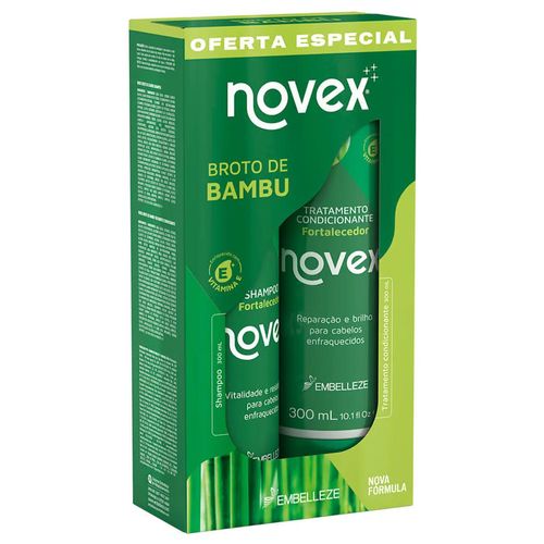 Kit Shampoo e Condicionador Novex Broto de Bambu 300ml Embelleze