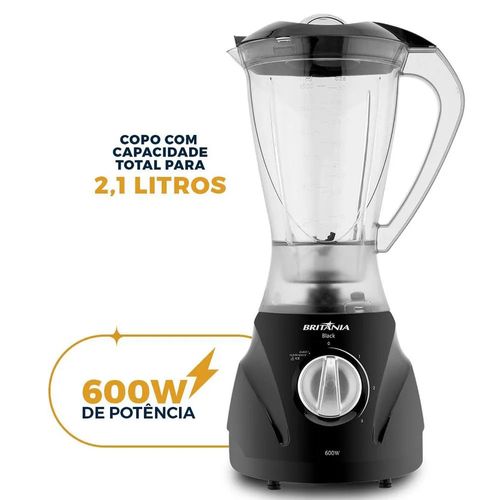 Liquidificador Black 600W 220V 2,1L Britânia