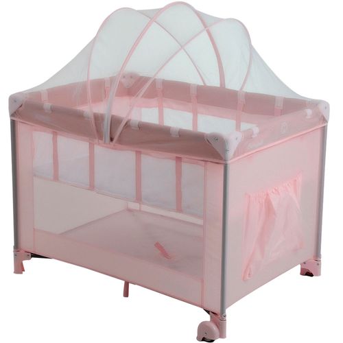 Berço Cercado Portátil Serenata Pink Burigotto