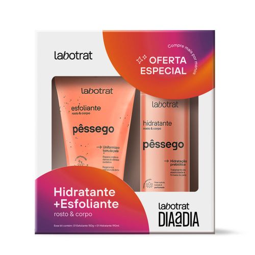 Pack Esfoliante E Hidratante Rosto E Corpo Pêssego Labotrat