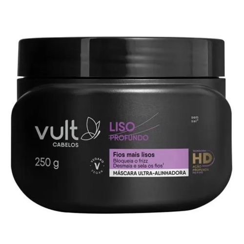 Máscara Liso Profundo 250g Vult Cabelos