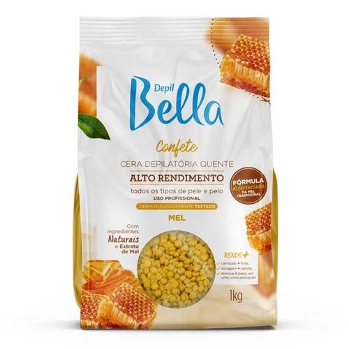 Cera Depilatória Confete Quente Mel Depil Bella