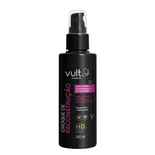 Spray Leave-In Choque De Reconstrução 100ml Vult Cabelos