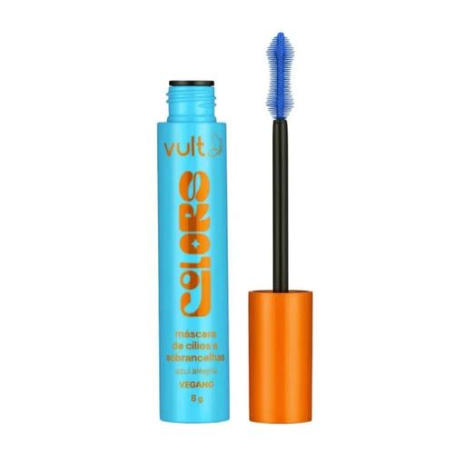 Máscara de Cílios Colorida Azul Alegria 8g Vult Colors