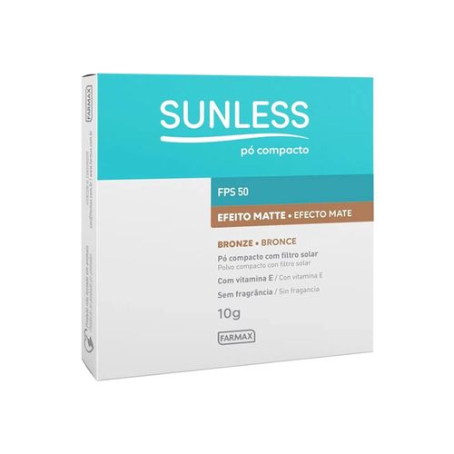 Pó Compacto Com Filtro Solar FPS 50 Bronze Sunless