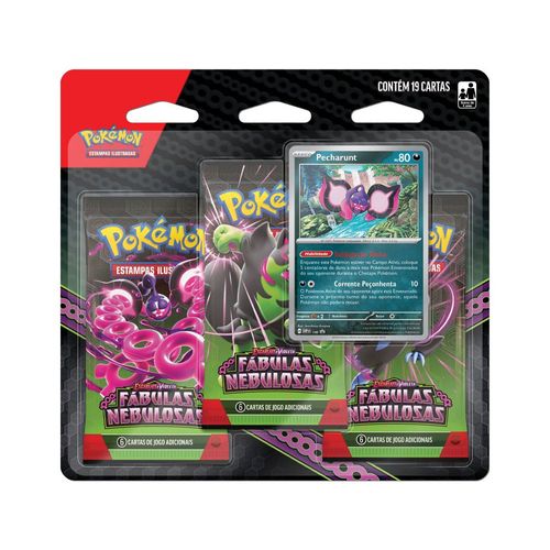 Blister Triplo Pokémon Fábulas Nebulosas Copag