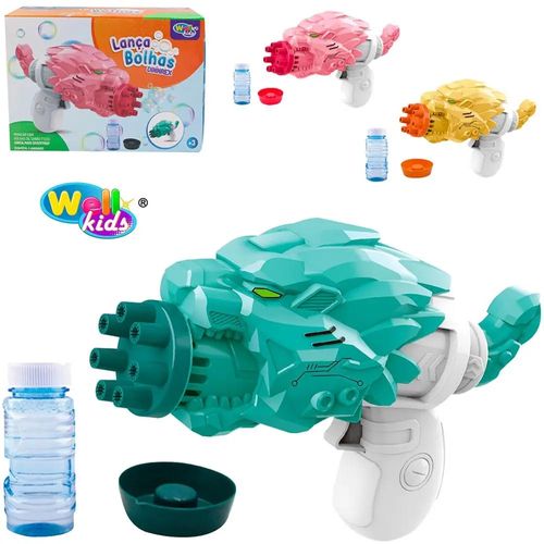 Pistola Lança Bolhas Com 7 Furos Sortida Well Kids