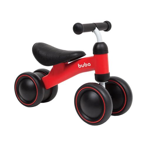 Bicicleta De Equilíbrio Vermelha 4 Rodas Buba