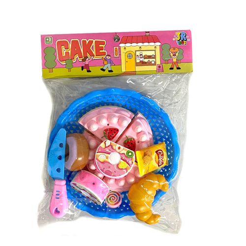 Conjunto Bolo de Plástico Com Velcro e Acessórios JR Toys
