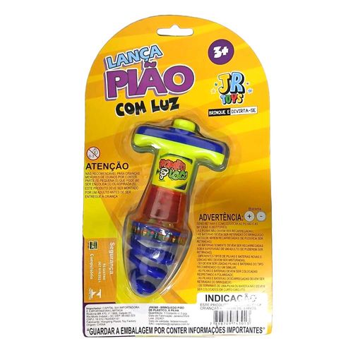 Lança Pião Com Luz De Plástico Sortido JR Toys