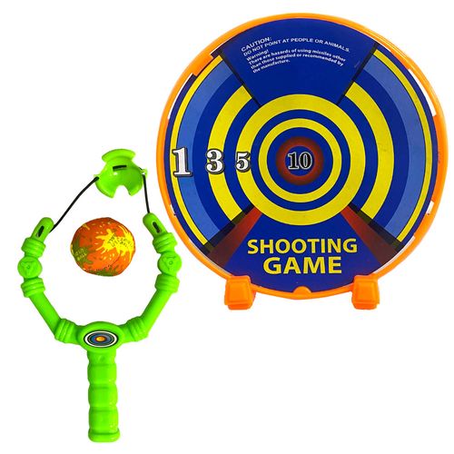 Estilingue De Plástico Com Alvo E Munição De Almofada Cim Toys
