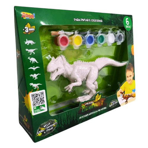 Brinquedo Dinossauro Para Colorir Sortidos Zoop Toys