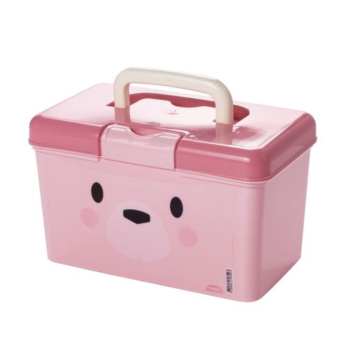 Maleta Farmácia 1,7l Bear Rosa Plasutil