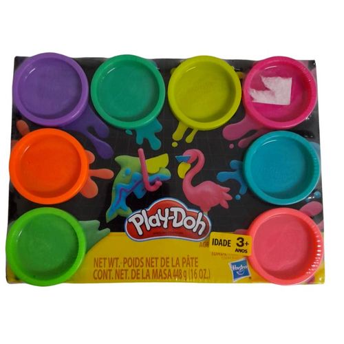 Kit De Massinha Play-Doh Com 8 Potes Hasbro
