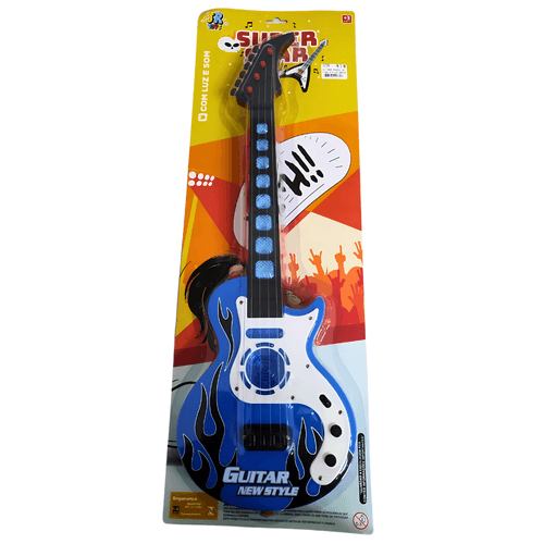 Brinquedo Guitarra Musical de Plástico a Pilha JR Toys