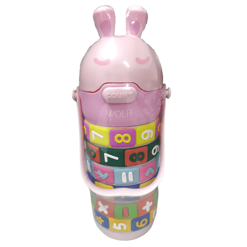 Garrafa Térmica Infantil Números Rosa Wolff