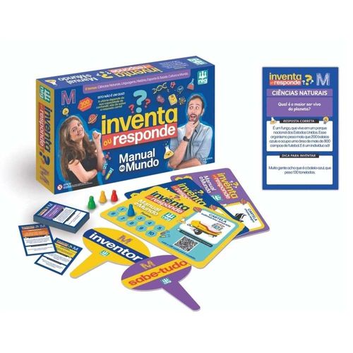 Jogo Inventa ou Responde Manual do Mundo Nig Brinquedos