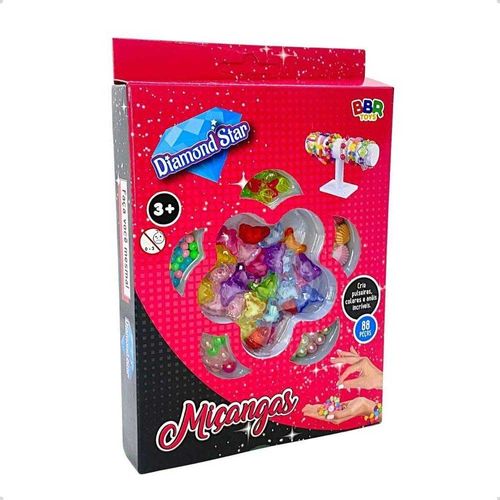 Kit de Miçangas com 88 Peças BBR Toys