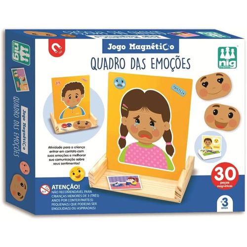 Jogo Magnético Quadro Das Emoções nig