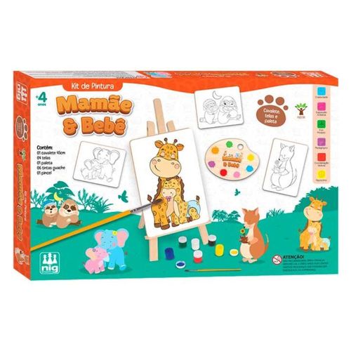 Kit De Pintura Mamãe E Bebê Nig