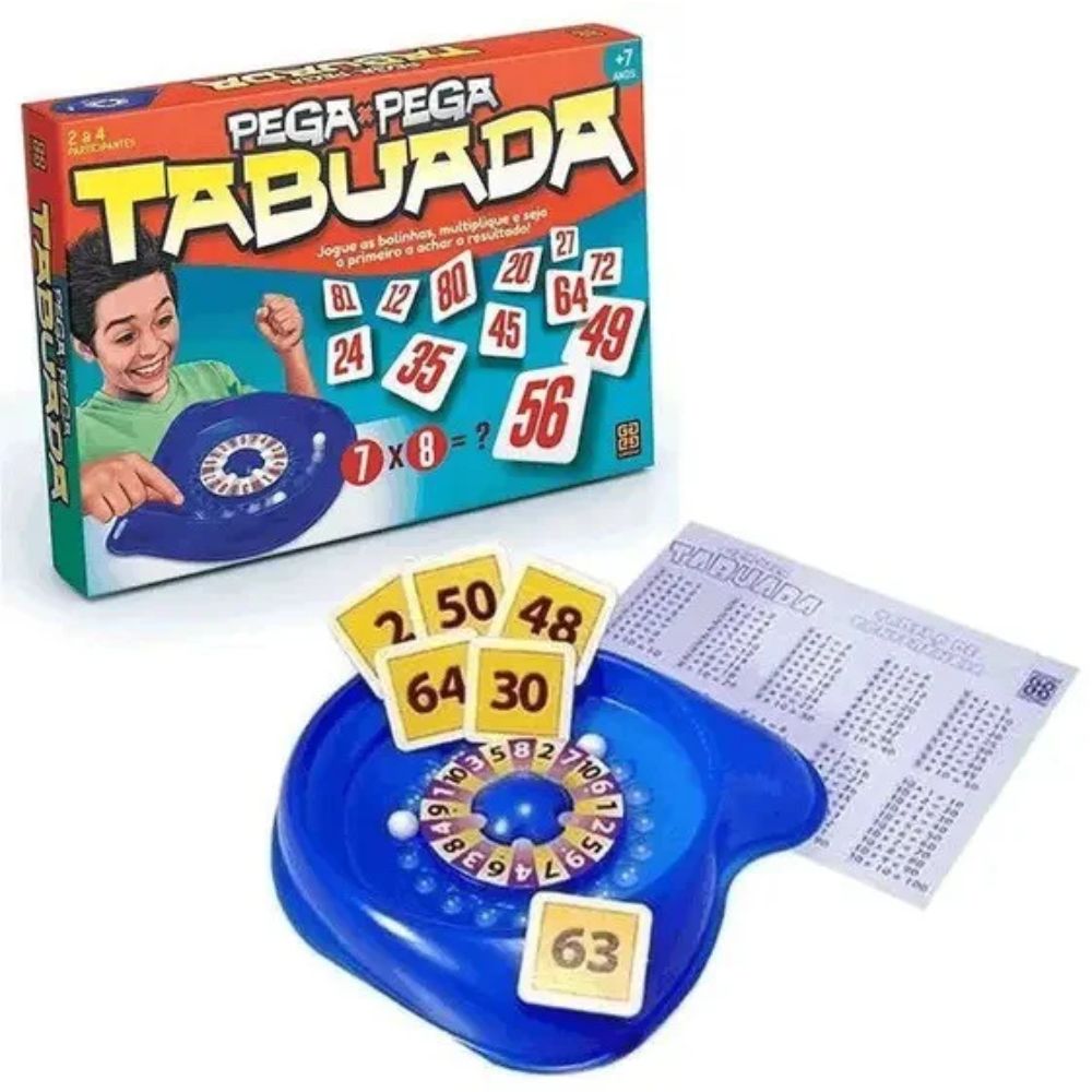 Jogo Pega Pega Tabuada Grow - Sacolão
