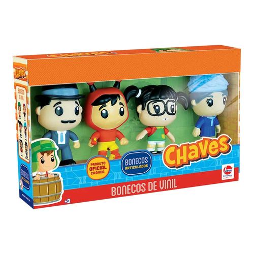 Kit de Bonecos De Vinil Chapolin Lider Brinquedos