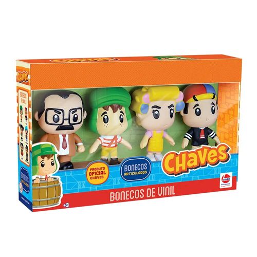 Kit de Bonecos De Vinil Chaves Lider Brinquedos