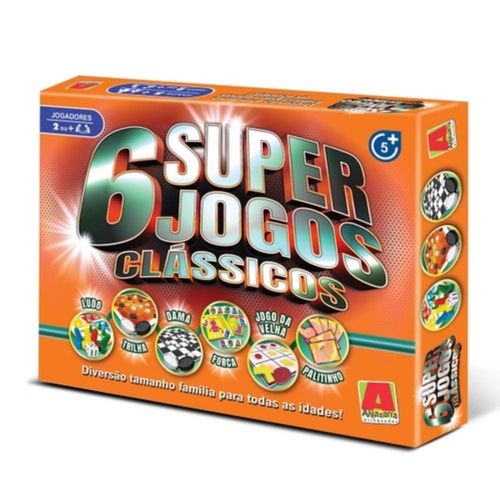 Super Diversão 6 Jogos Clássicos Algazarra Brinquedos