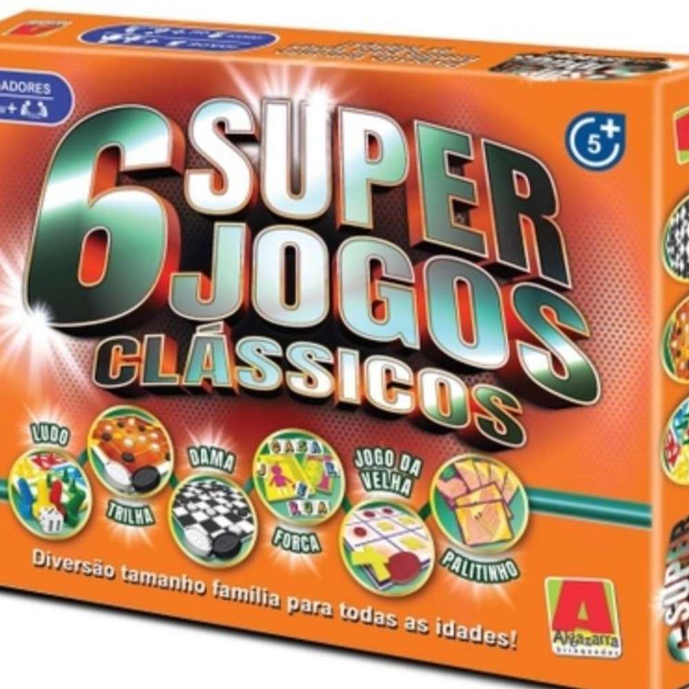 それぞれ100円！(同時購入時) Super Diversão 6 Jogos Clássicos Algazarra Brinquedos - Sacolão