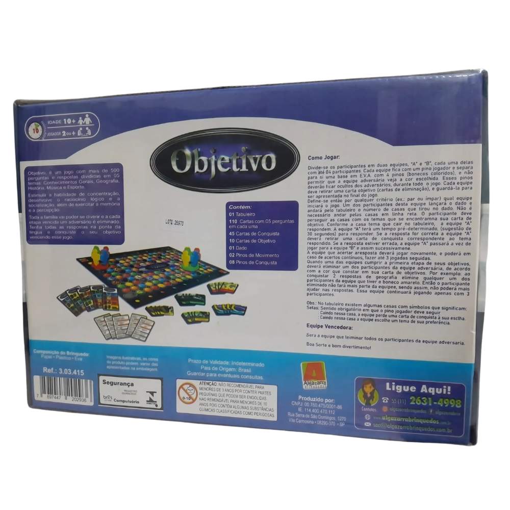 Jogo Objetivo Algazarra Brinquedos - Sacolão