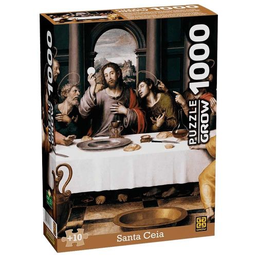 Quebra-Cabeça Com 1000 Peças Santa Ceia Grow