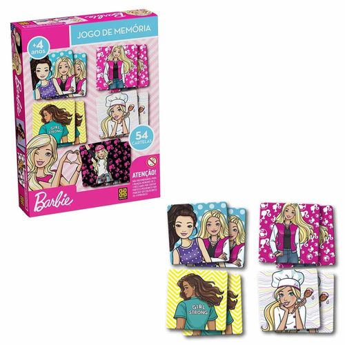 Jogo De Memória Barbie 54 Cartelas Grow