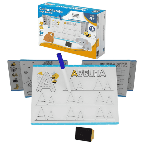 Kit Jogo Escolar: Caligrafando Pais e Filhos