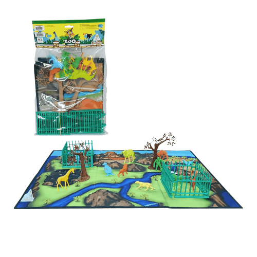 Playset Tapete Zoo com Animais e Acessórios  Sortido Gulliver