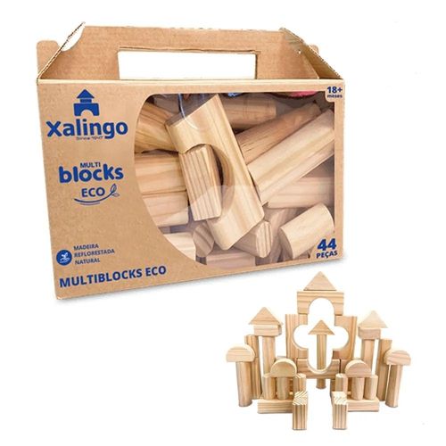 Brinquedo Multiblocks Eco 44 Peças Xalingo