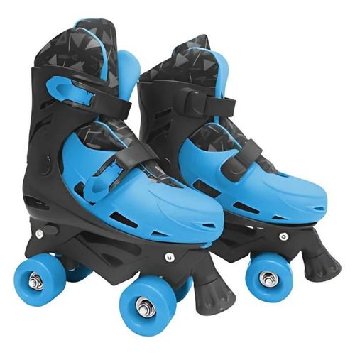 Patins Roller Ajustável Azul Menino Dm Toys