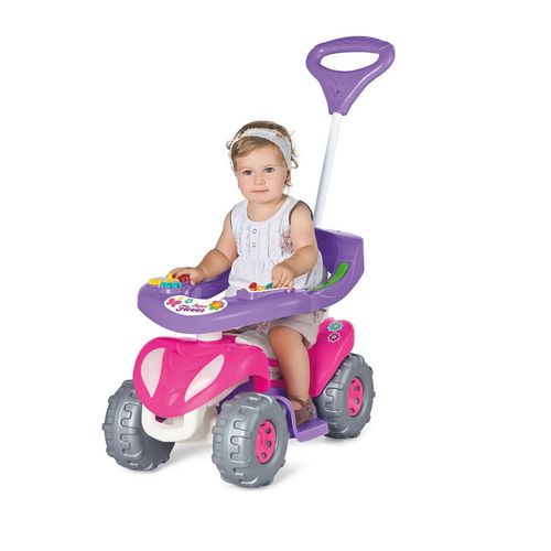 Carrinho de Passeio Quadriciclo Super Flower 12m+ Menina 943 Calesita