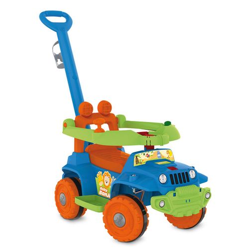 Quadriciclo Infantil Benjipe Passeio E Andador Azul Menino Bandeirante