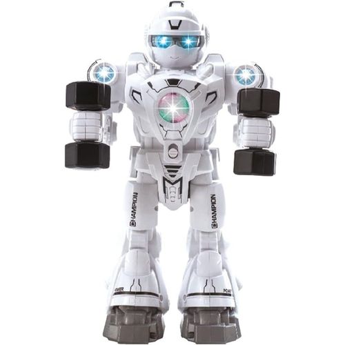 Boneco Robô Atleta 26cm Com Luz Dm Toys