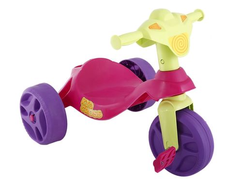 Triciclo Kid Cross Passeio Rosa 636 Bandeirante