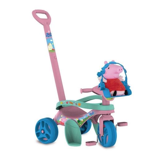 Triciclo Mototico Peppa Pig Passeio e Pedal 3320 Menina Bandeirante